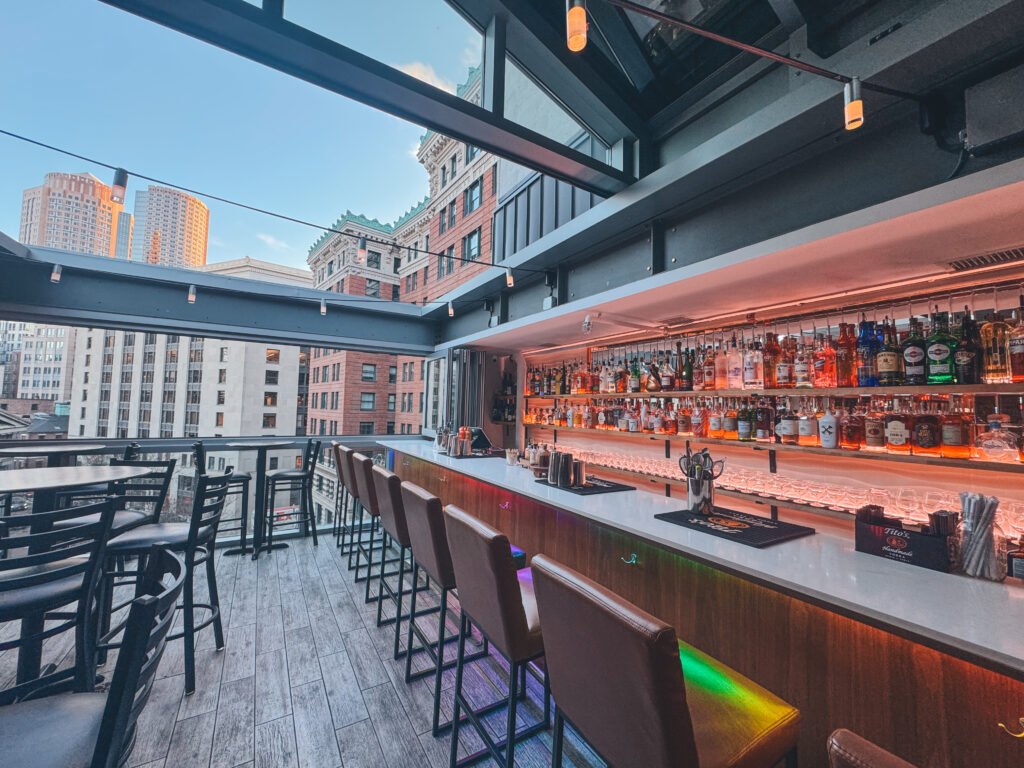 The bar with a view in the daytime